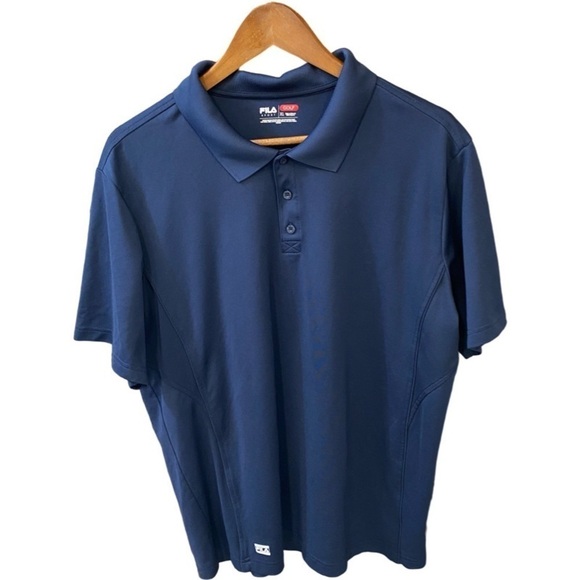 Fila Sport Men’s Performance Navy Blue Golf Polo Shirt Size XL - Picture 1 of 8